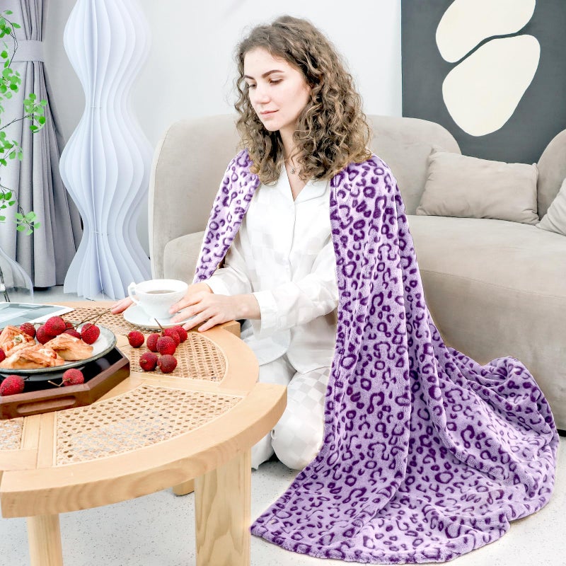 ZHIKU Warm Blanket Throw Soft Fleece Blankets Throw Blanket Lightweight 40""x50"" - Image 4